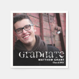 Servilleta De Papel Foto de celebración de graduación de moda