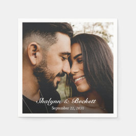 Servilleta De Papel Foto de ducha de las parejas modernas