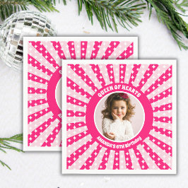 Servilleta De Papel Foto De Fiesta De Cumpleaños De Reina Rosa Retro D