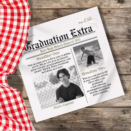 Servilleta De Papel Foto de graduación Periódico moderno de Guay Fun F
