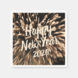 Servilleta De Papel Foto de la celebración del incendio de Año Nuevo F