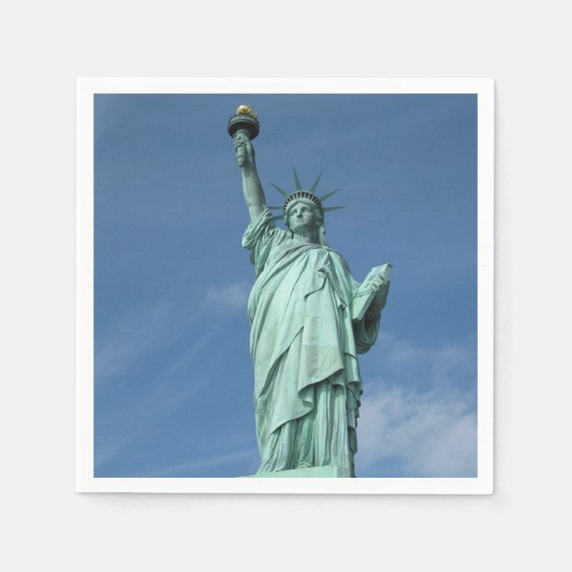 Servilleta De Papel Foto de la estatua de la libertad (Anverso)