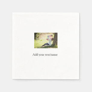 Servilleta De Papel Foto de la familia de la hija madre añadir el nomb