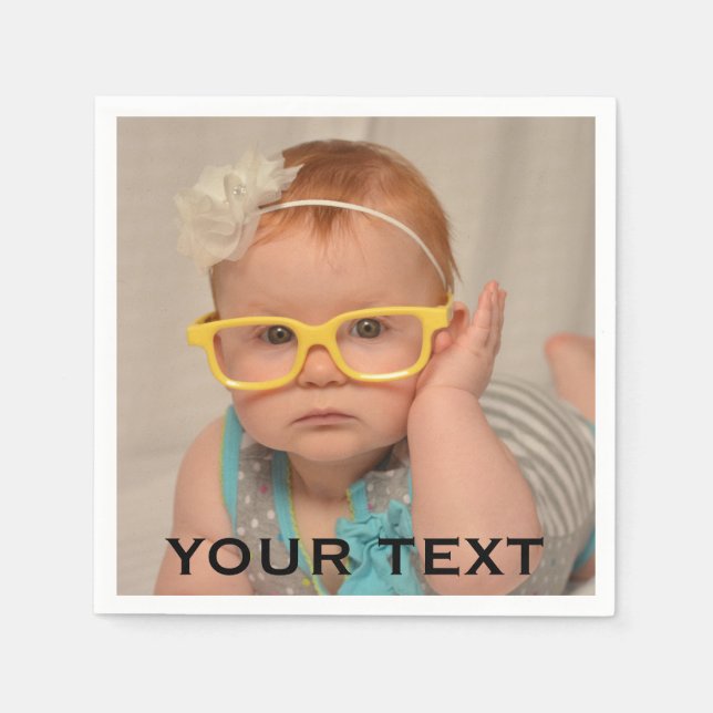 Servilleta De Papel Foto de la familia de niños pequeños (Anverso)