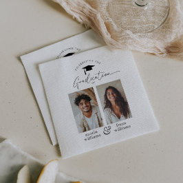 Servilleta De Papel Foto de la fiesta de graduación conjunta 2