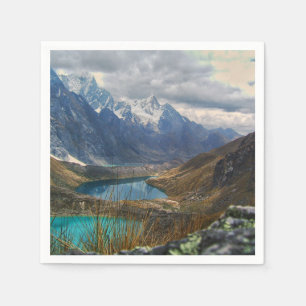 Servilleta De Papel Foto de las montañas alpinas escénicas