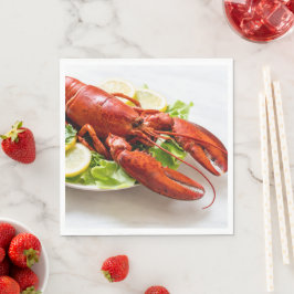 Servilleta De Papel Foto de Lobster