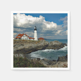 Servilleta De Papel Foto de Maine Portland Head Lighthouse