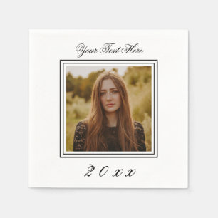 Servilleta De Papel Foto de personalizado Napkins Cumpleaños
