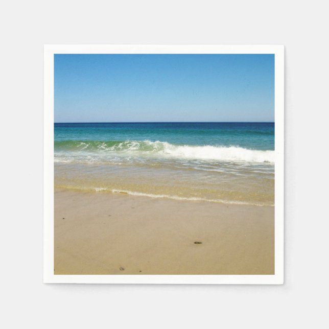 Servilleta De Papel Foto de playa (Anverso)