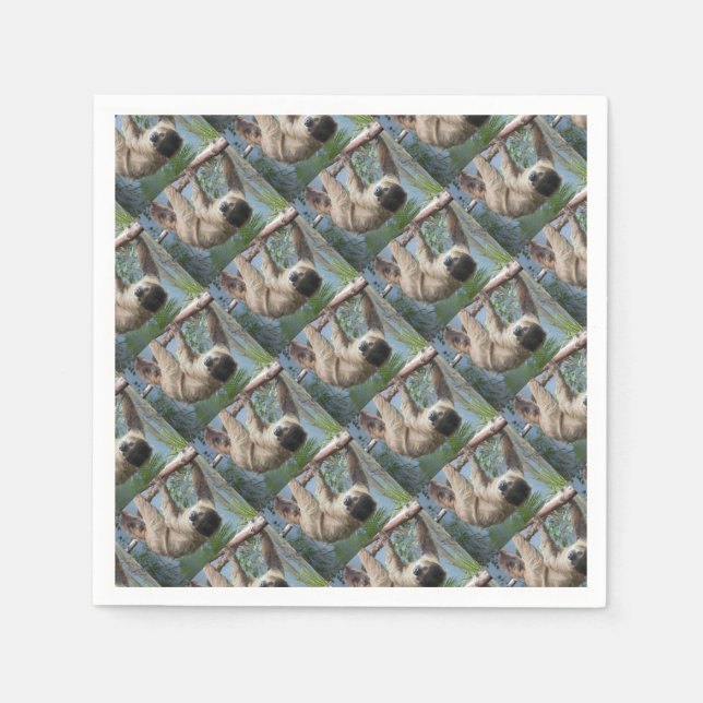 Servilleta De Papel Foto de Sloth (Anverso)