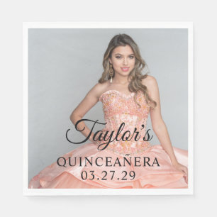 Servilleta De Papel Foto De Vestido De Quinceanera