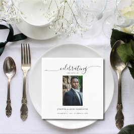 Servilleta De Papel Foto del funeral conmemorativo de la celebración d