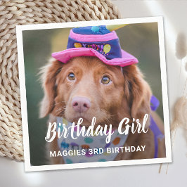 Servilleta De Papel Foto del Mascota del partido de cumpleaños del per