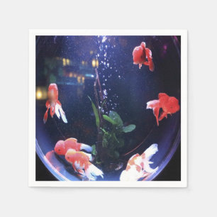 Servilleta De Papel Foto del tazón de pescado