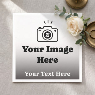 Servilleta De Papel Foto favorita personalizada con texto