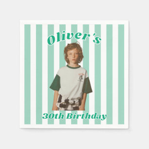 Servilleta De Papel Foto Infantil Personalizada Cumpleaños 30