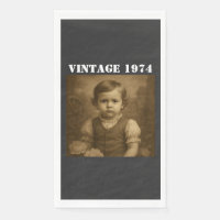 Foto infantil personalizada y año Vintage personal