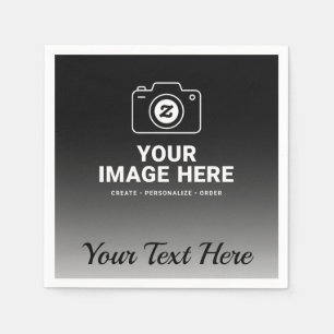 Servilleta De Papel Foto Más Mensaje Personalizado