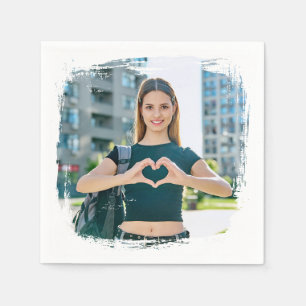 Servilleta De Papel Foto moderna de borde de grunge