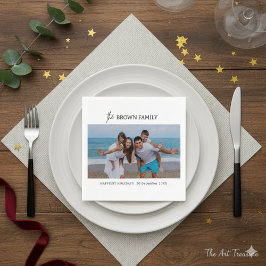 Servilleta De Papel Foto moderna de la familia de Personalizados simpl