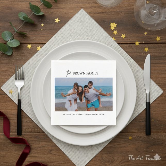 Servilleta De Papel Foto moderna de la familia de Personalizados simpl (Subido por el creador)