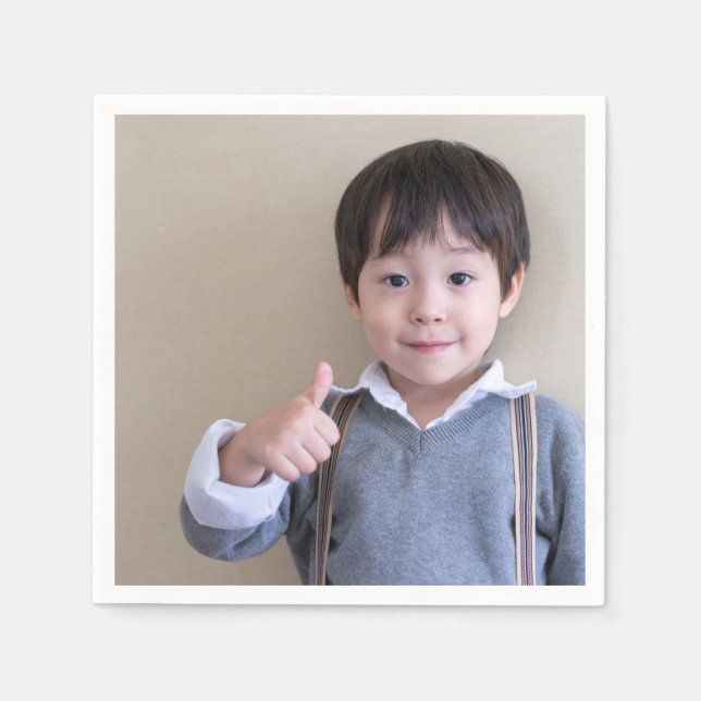 Servilleta De Papel Foto o imagen personalizada (Anverso)