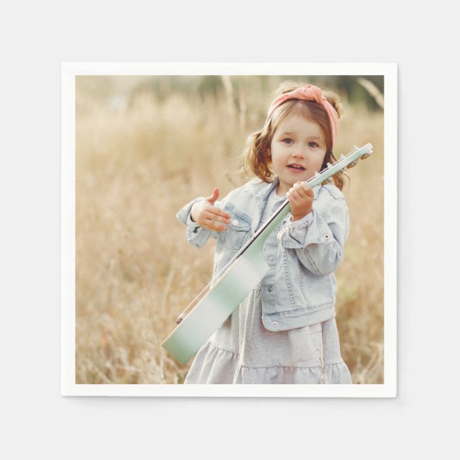 Servilleta De Papel Foto personalizada (Anverso)