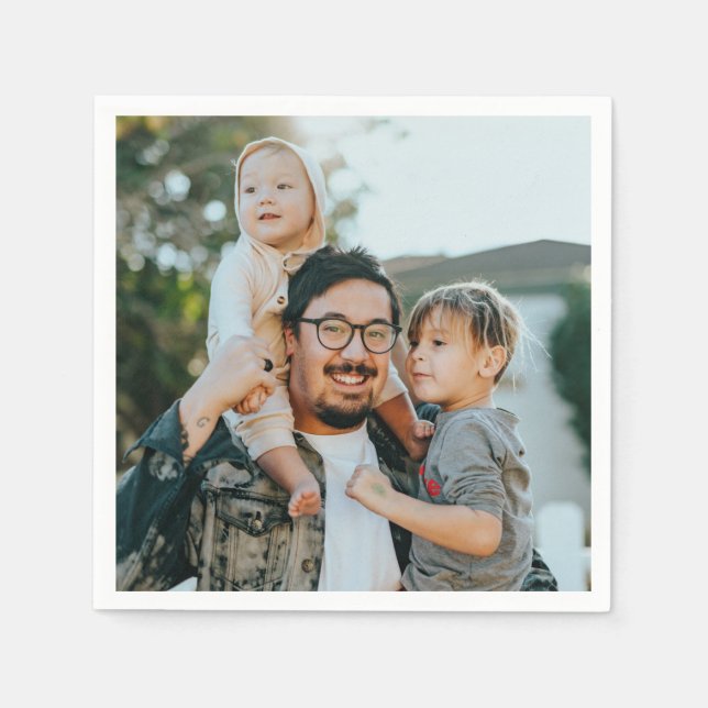 Servilleta De Papel Foto personalizada (Anverso)
