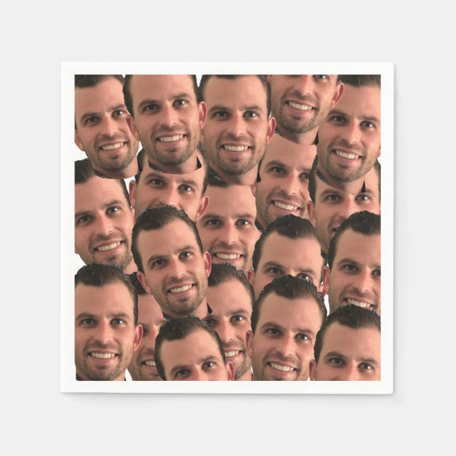 Servilleta De Papel Foto personalizada Face Picture Unique Photo Birda (Anverso)