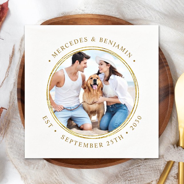 Servilleta De Papel Foto personalizado Boda elegante con personalidad  (Subido por el creador)