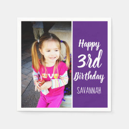 Servilleta De Papel Foto personalizado Personalizada Feliz Cumpleaños