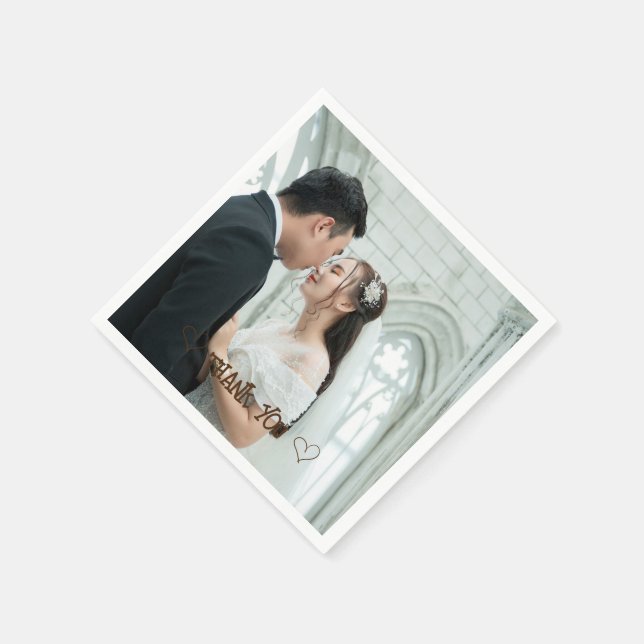 Servilleta De Papel Foto personalizado Topografía (Borde)