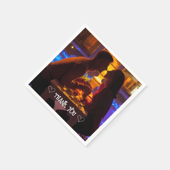 Servilleta De Papel Foto personalizado Topografía (Borde)