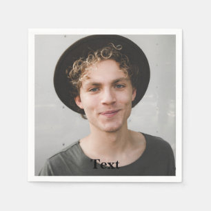 Servilleta De Papel Foto y texto personalizado