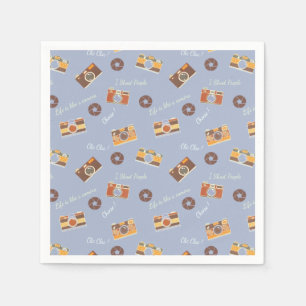 Servilleta De Papel Fotografía de cámaras antiguas simplemente militan