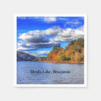 Fotografía escénica del lago del Diablo, Wisconsin