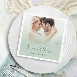 Servilleta De Papel Fotografía: Felicitaciones a la nueva señora Sage