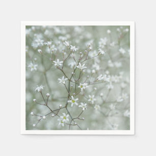 Servilleta De Papel Fotografía floral de aliento de bebé botánico