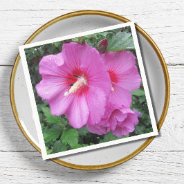 Servilleta De Papel Fotografía floral rosa