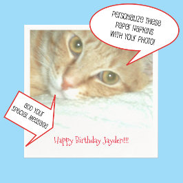 Servilleta De Papel Fotografía o imagen personalizada, servilletas de