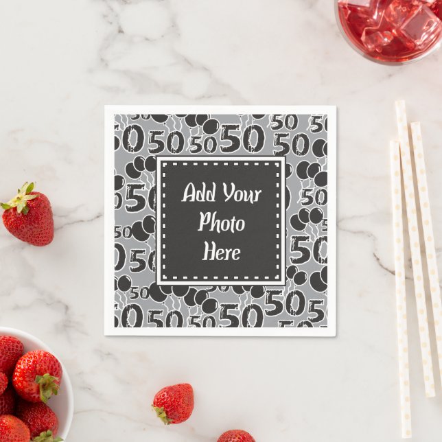Servilleta De Papel Fotografía personalizada 50.ª servilletas de papel (In situ)