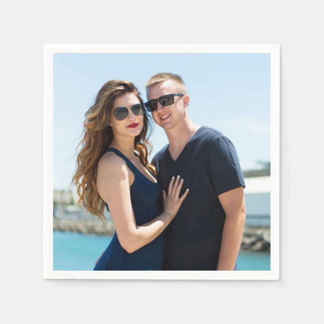 SERVILLETA DE PAPEL FOTOGRAFÍAS PARA LA RECEPCIÓN DE BODAS (Anverso)