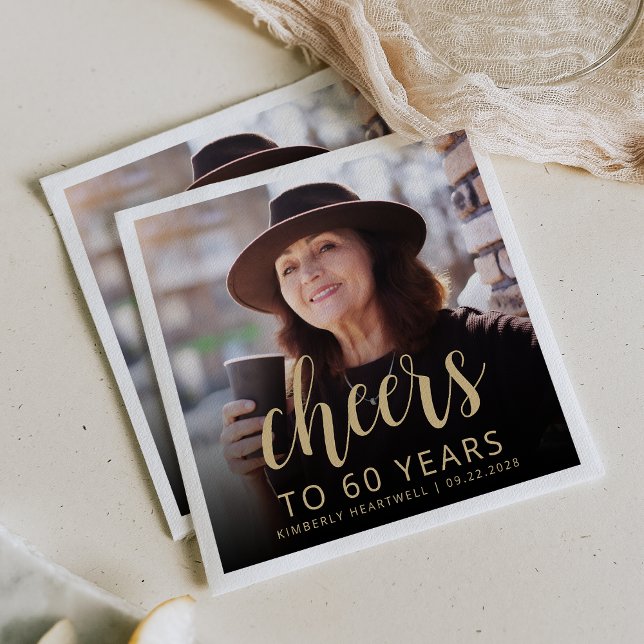 Servilleta De Papel Fotomontaje de la Fiesta del 60 Aniversario (Subido por el creador)