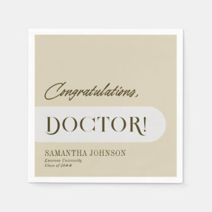 Servilleta De Papel Fotos de graduación de doctorado Médica