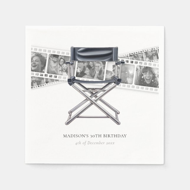 Servilleta De Papel Fotos del Personalizado de cumpleaños de adultos d (Anverso)