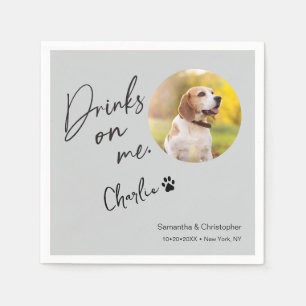 Servilleta De Papel Fotos divertidas de perros personalizadas para la 