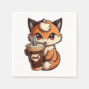 Servilleta De Papel Fox con una taza