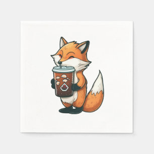 Servilleta De Papel Fox con una taza