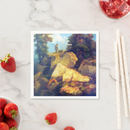 Servilleta De Papel Fox Hunt Josef Navrátil Después De 1850